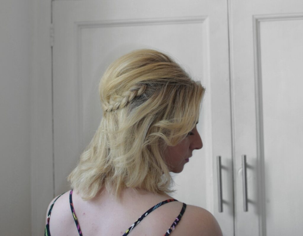 Halo Braid for short hair